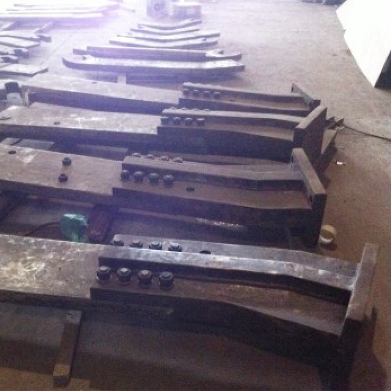 Braço de suporte de aço estrutural soldado para cargas pesadas
